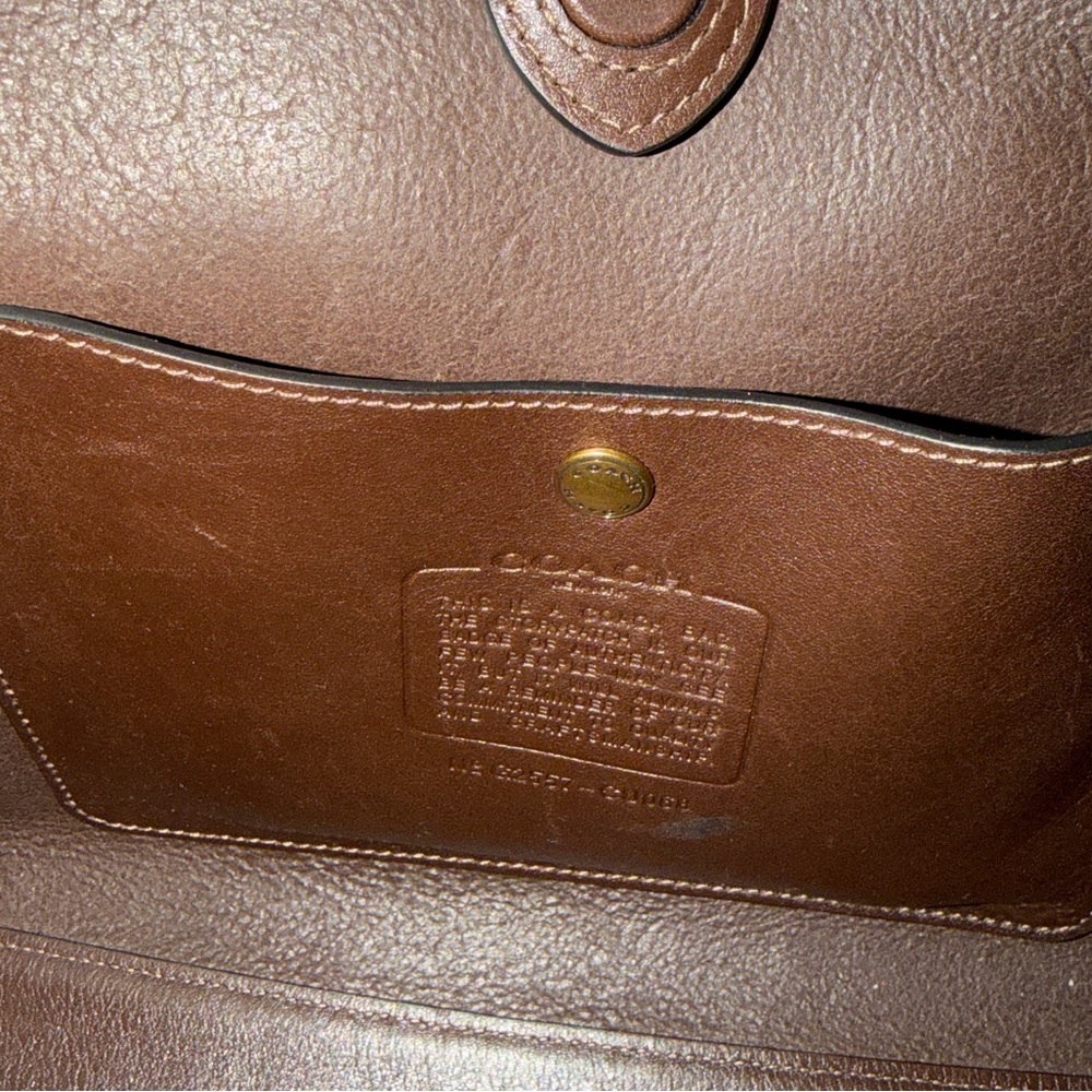 Coach Brooklyn 28 in Maple/Brown (purse charm not included) - Picture 8 of 15